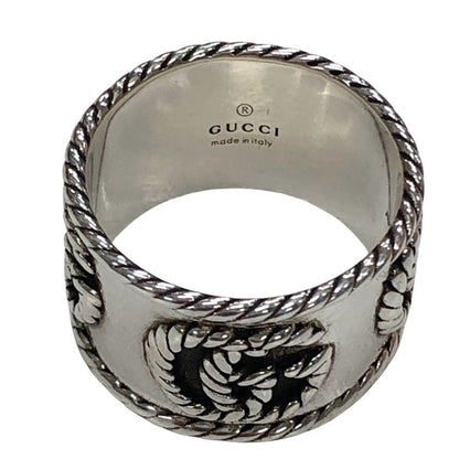 グッチ リング GGロゴ SV925 メンズ サイズ17号 GUCCI【AFI7】