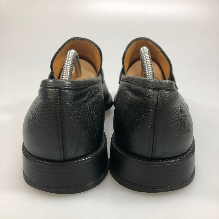 フェラガモ ビットローファー ガンチーニ シボレザー Uチップ メンズ ブラック サイズUK7.5 Salvatore Ferragamo 約25.5cm【AFC4】