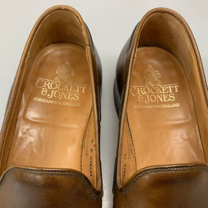 クロケット&ジョーンズ タッセルローファー キャベンディッシュ レザー カーフ 9376 ブラウン メンズ サイズ6E CROCKETT&JONES cavendish 2 約24.5cm【AFC41】
