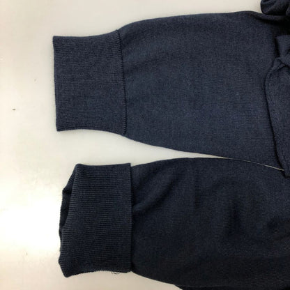 未使用◆キャッシュ＆バルバ カーディガン ウーステッドカシミヤ 150 ネイビー メンズ サイズ2 IMWSW001 Cash&Barba 【AFB17】