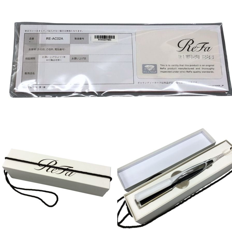 リファビューテック ストレートアイロン RE-AC02A ホワイト ReFa BEAUTECH【AFI22】【中古】