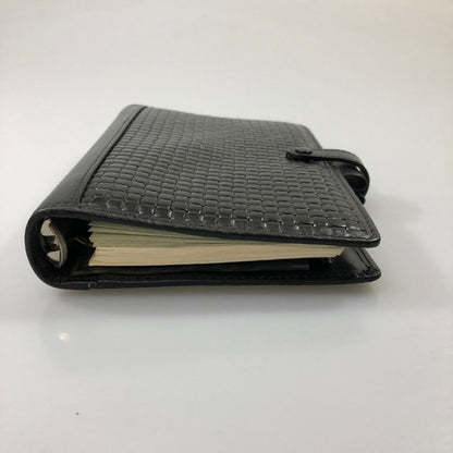 ファイロファックス システム手帳カバー ブラック レザー filofax【AFI22】【中古】