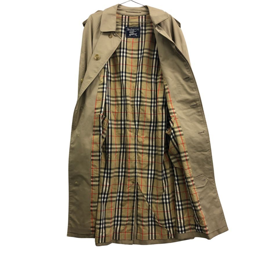 美品◆バーバリー トレンチコート コットン ポリエステル ベージュ  サイズEUR44REG メンズ BURBERRY 【AFA15】