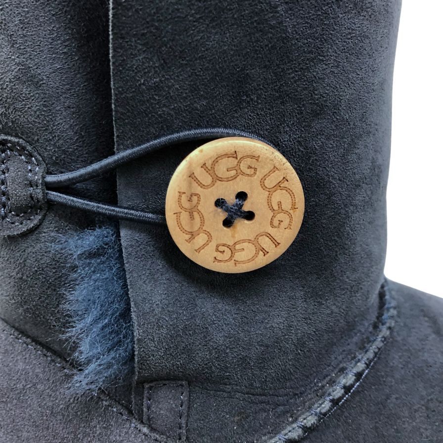 アグ ムートンブーツ ベイリーボタン2 ブルー系 レディースサイズ 7.5 UGG BAILEY BUTTON Ⅱ 約25.0cm【AFC28】
