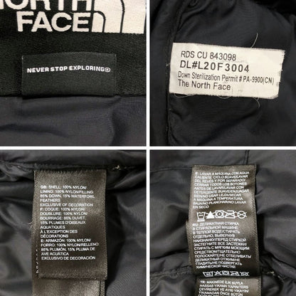 中古◆ザ ノースフェイス ダウンジャケット レトロヌプシ 1996 イエロー×ブラック メンズ サイズM THE NORTH FACE 【AFA12】