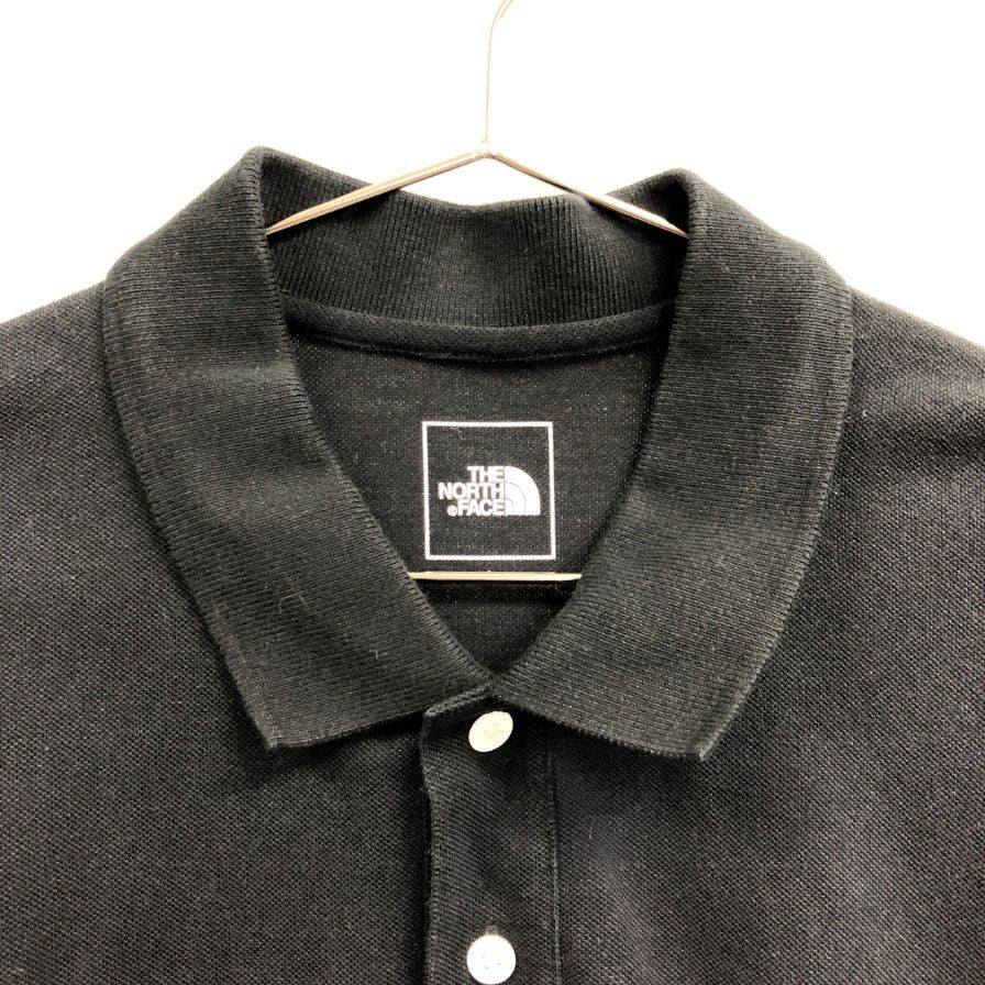 美品◆ザノースフェイス ショートスリーブエニーパートポロ M刺繍 NT22232 メンズ サイズL ブラック THE NORTH FACE 【AFB2】