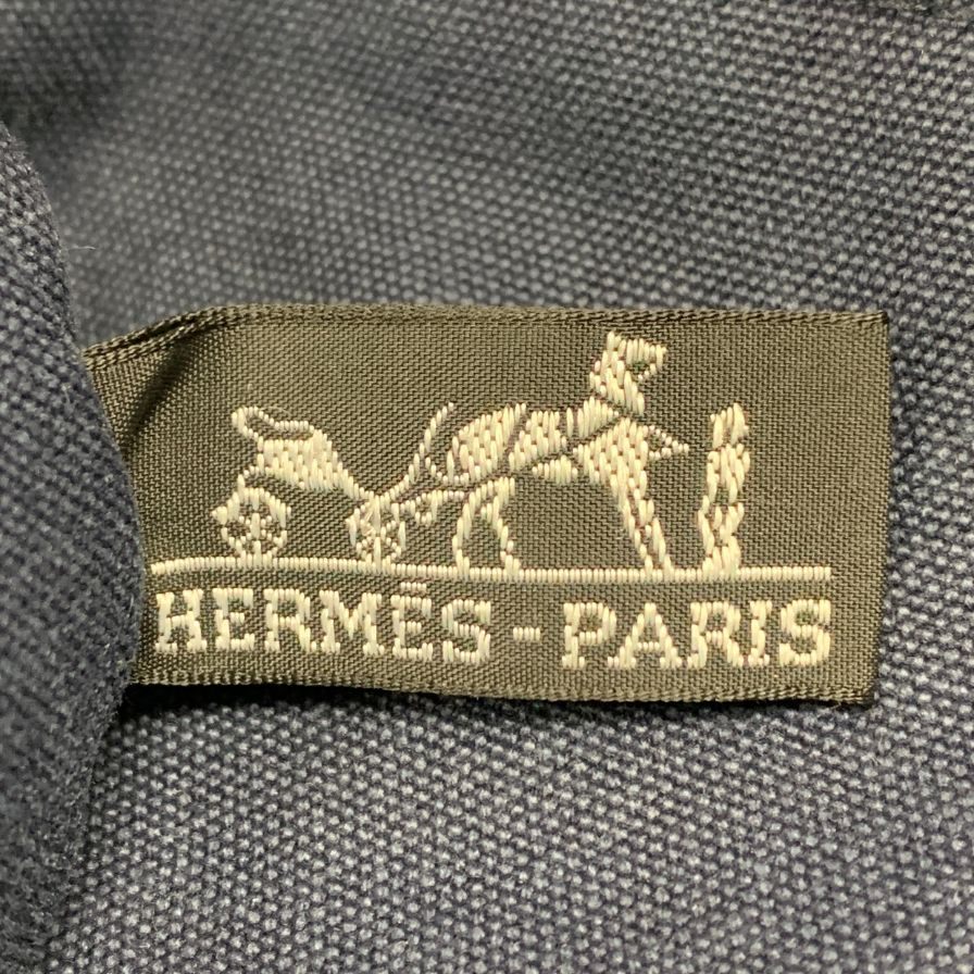 エルメス ハンドバッグ フールトゥー PM キャンバス ハンドバッグ レディース ネイビー HERMES【AFE6】