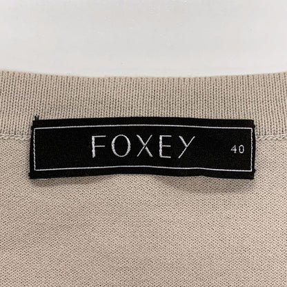 極美品◆フォクシー イノセントカーディガン アイボリー 40サイズ 28432 FOXEY 【AFB4】