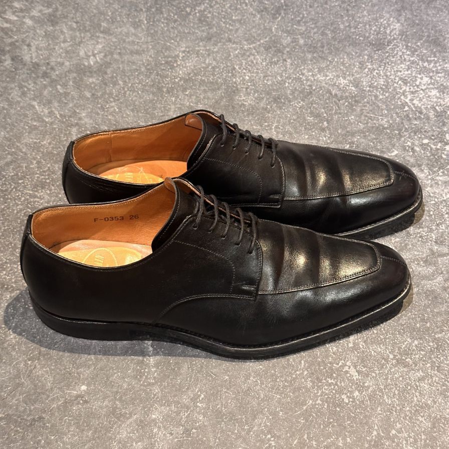 スコッチグレイン レザーシューズ Uチップ F-0353 ブラック メンズ サイズ26EEE SCOTCH GRAIN ビジネスシューズ 約26.0cm【LA】【中古】