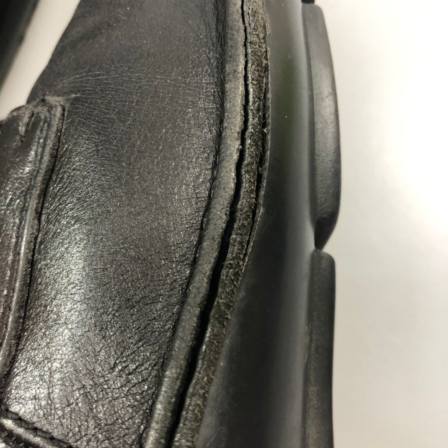 プラダ ドライビング レザーシューズ ブラック サイズ7 メンズ PRADA 約25.5cm【AFC44】
