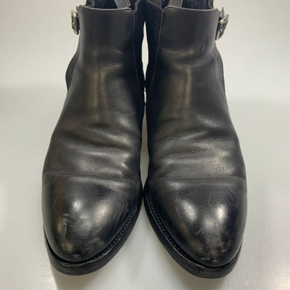 プラダ サイドゴア ブーツ  サイドストラップ メンズ サイズ8 ブラック PRADA 約27.0cm【AFC31】