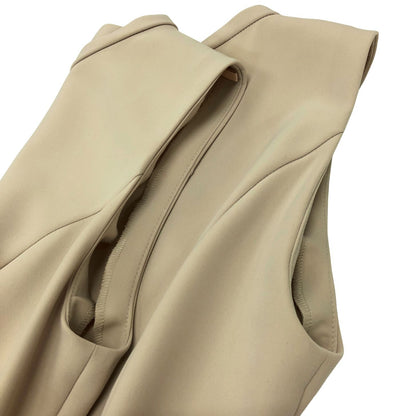 中古◆デイジー リン フォクシー コクーン タック ワンピース ノースリーブ 32109 レディース サイズ38 ベージュ DAISY LIN for FOXEY 【AFB13】