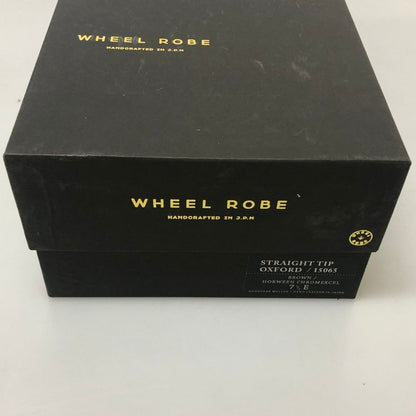 ウィールローブ ストレートチップ ホーウィン クロムエクセルレザー サイズ7.5E ブラウン WHEEL ROBE 約25.5cm【AFD15】