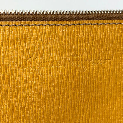 サルヴァトーレ フェラガモ ドキュメントケース クラッチ メンズ イエロー salvatore ferragamo【AFE3】【中古】