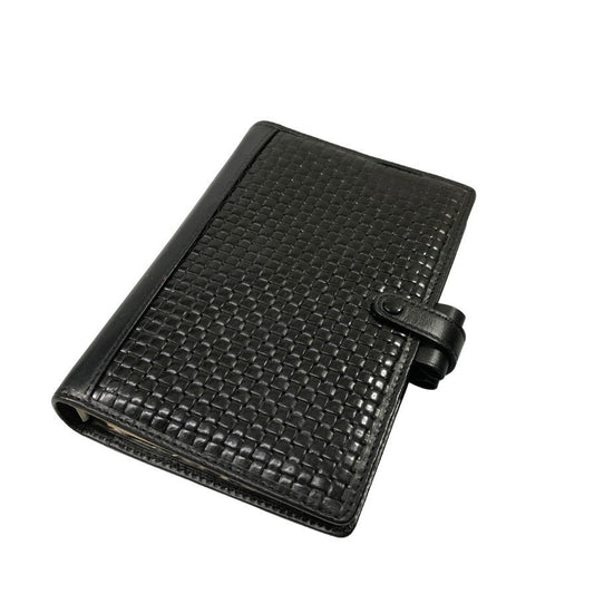 ファイロファックス システム手帳カバー ブラック レザー filofax【AFI22】【中古】