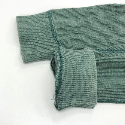 中古◆ダブルアールエル 長袖カットソー クルーネック サーマル グリーン メンズ サイズS RRL Ralph Lauren 【AFB37】