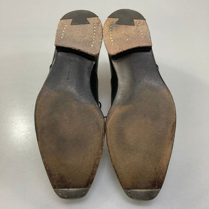 クロケット&ジョーンズ レザーシューズ ストレートチップ オードリー 377ラスト メンズ 6.5E ブラック系 29447 CROCKETT&JONES AUDLEY ビジネスシューズ 約25.5cm【LA】【中古】
