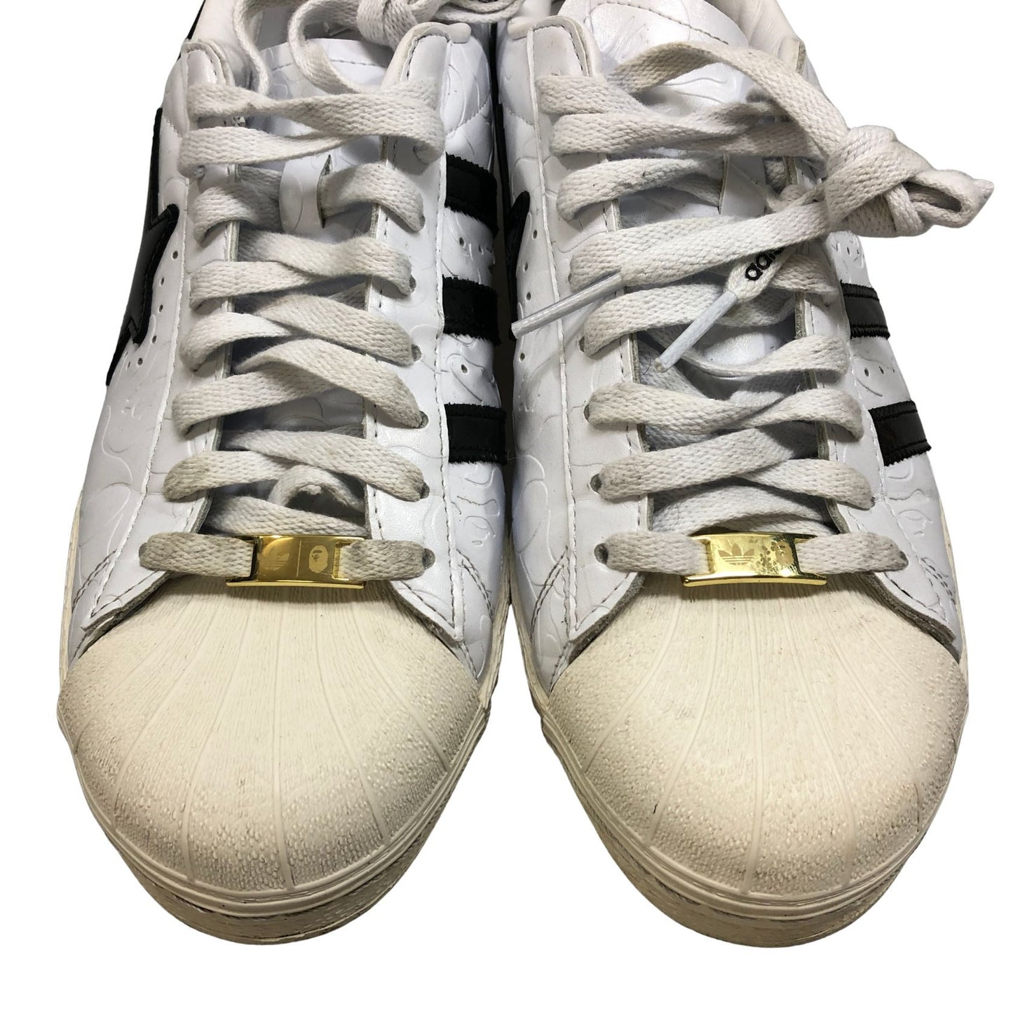 アディダス×ア ベイシング エイプ ローカットスニーカー スーパースターV メンズ サイズ28.0㎝ JR2701 adidas×A BATHING APE 約28.0cm【AFC30】