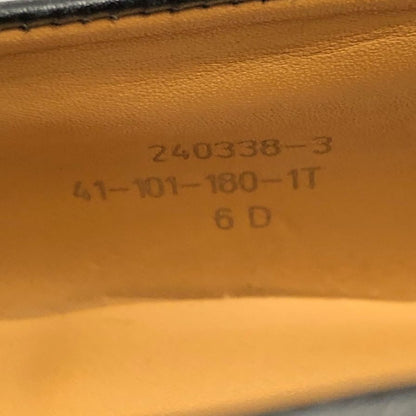 ジェイエムウエストン シグネチャーローファー 180 旧ロゴ ラバーソール ブラック メンズ サイズ6D J.M.WESTON ローファー 約24.5cm【LA】【中古】