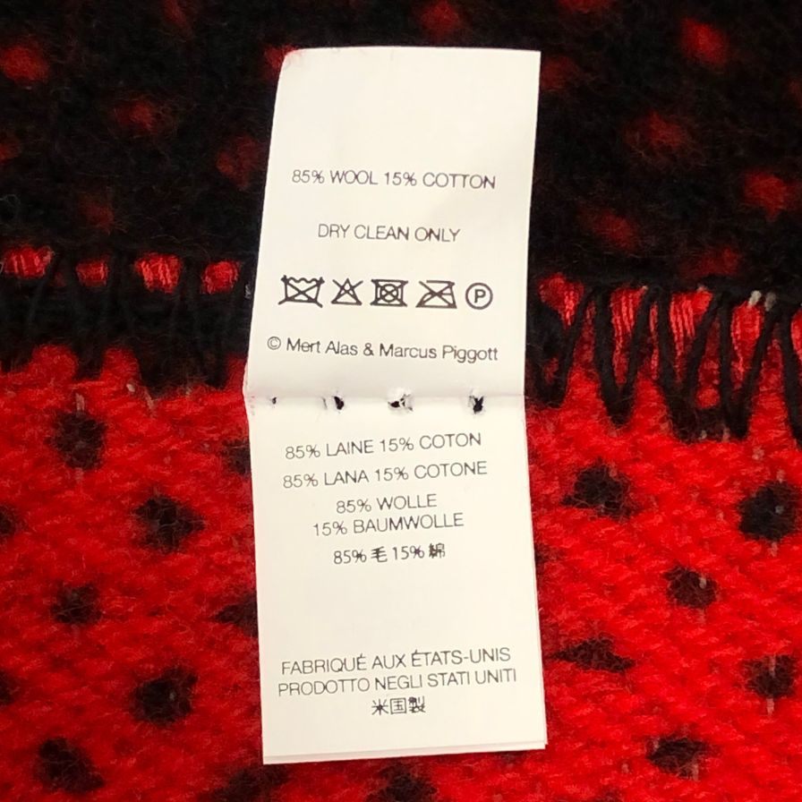 シュプリーム ブランケット ケイト モス USA製 ウール レッド  Kate Moss Blanket Supreme【AFI28】【中古】