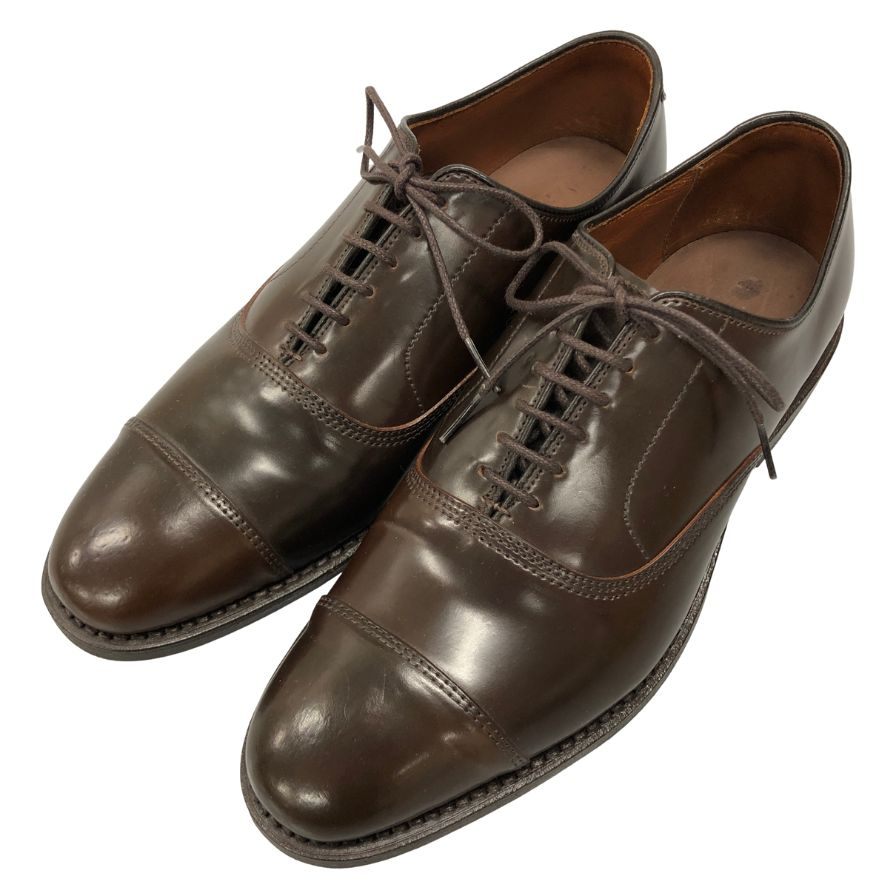 アレンエドモンズ レザーシューズ 5925 パークアベニュー コードバン キャップトゥ バーガンディ メンズ サイズUK7 Allen Edmonds PARK AVENUE ビジネスシューズ 約25.5cm【LA】【中古】