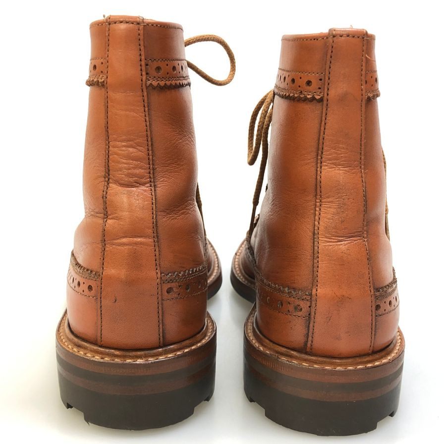 トリッカーズ モールトン 7309  ウィングチップ  メンズ サイズ 6.5 ブラウン Tricker`s ブーツ 約25.0cm【LA】【中古】