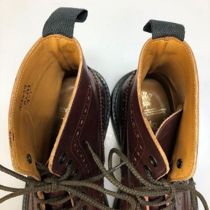 トリッカーズ カントリーブーツ モールトン ウイングチップ 913439 M2508 ブラウン UK8.5 Tricker’ｓ ブーツ 約27.0cm【LA】【中古】