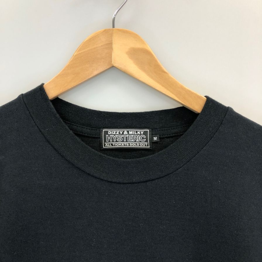 極美品◆ヒステリックグラマー 長袖Tシャツ HYSDEVIL ブラック メンズ サイズM HYSTERIC GLAMOUR 【AFB34】