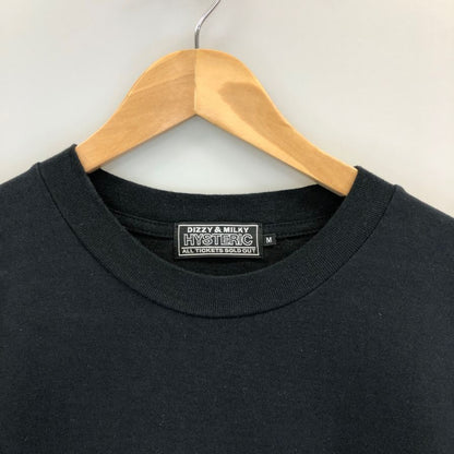 極美品◆ヒステリックグラマー 長袖Tシャツ HYSDEVIL ブラック メンズ サイズM HYSTERIC GLAMOUR 【AFB34】