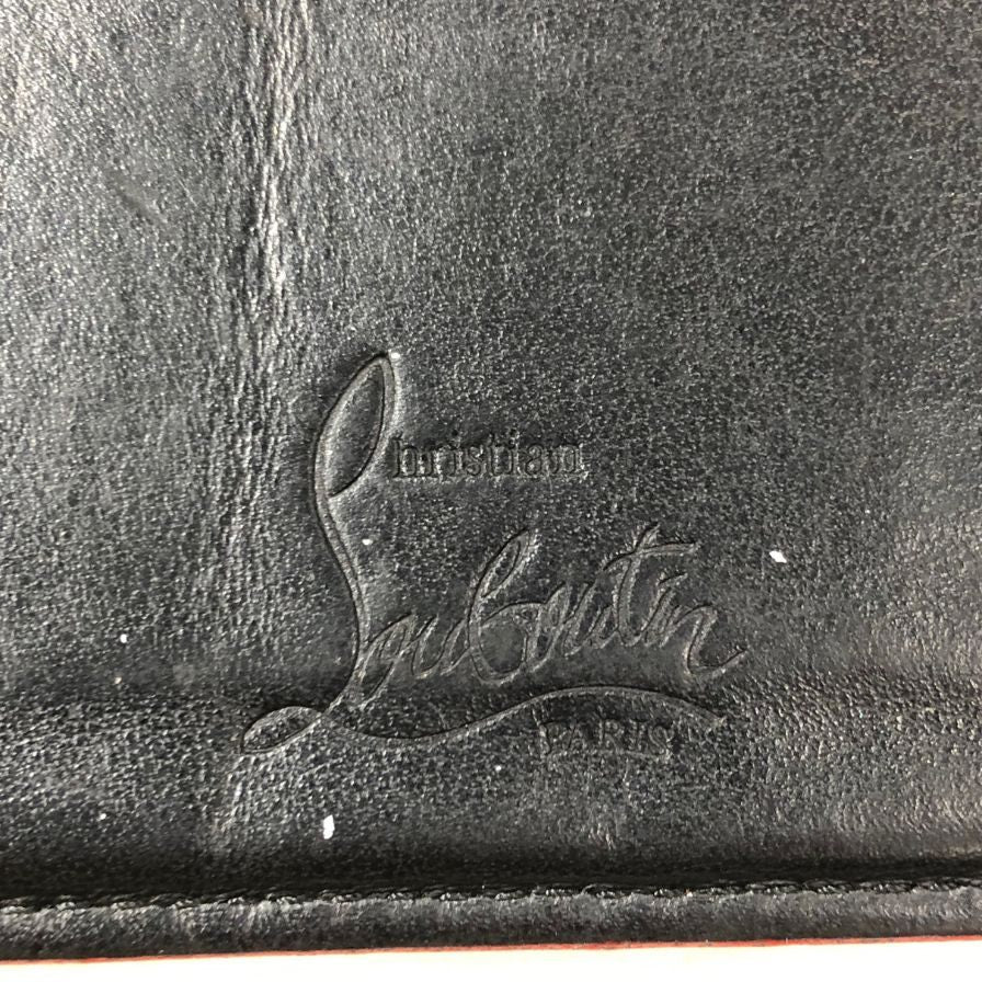 クリスチャンルブタン カードケース キオス スパイクスタッズ レザー ブラック メンズ Christian Louboutin KIOS【AFI17】