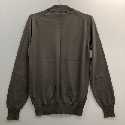 美品◆フィリッポ デ ローレンティス セーター ロイヤルメリノ ウール ニット メンズ サイズ46 カーキ  FILIPPO DE LAURENTIIS 【AFB41】