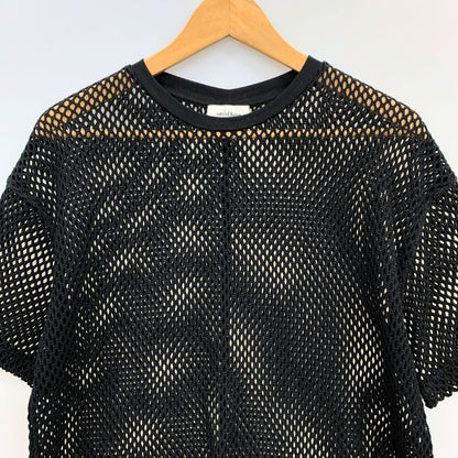 美品◆オットダム メッシュ シャツ レディース サイズ42 ブラック ottod'ame 【AFB32】