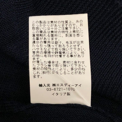 中古◆グランサッソ ウールニット モックネック ネイビー メンズ サイズ50 Gran Sasso 【AFB6】