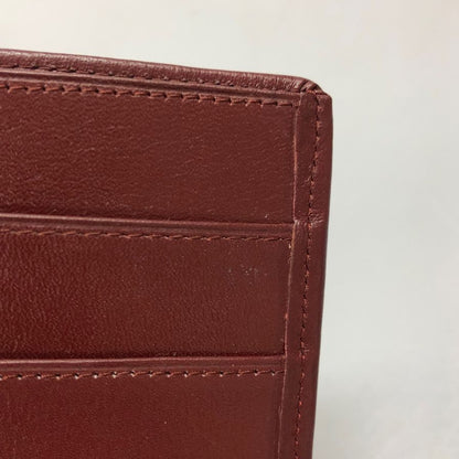 カルティエ マストライン レザー 札入れ 二つ折り財布 ウォレット ボルドー Cartier【AFI19】