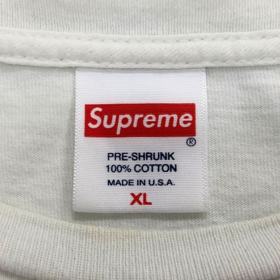中古◆シュプリーム Tシャツ 22SS ハンドスタイル USA製 コットン メンズ サイズXL ホワイト Supreme 【AFB38】