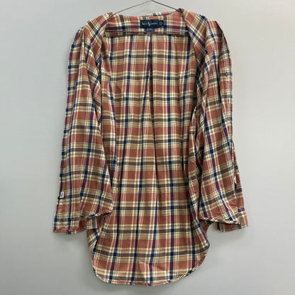 美品◆ラルフローレン ボタンダウンシャツ 90S チェック ブラウン系 メンズ サイズS Polo Ralph Lauren 【AFB9】
