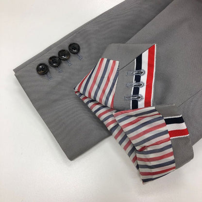 トム ブラウン ジャケット MJU426A 裏地ストライプ コットン メンズ グレー サイズS相当 THOM BROWNE【LA】