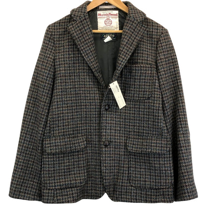 極美品◆セプティズ 2B ジャケット ハリスツイード生地 メンズ サイズ38 グレー系 SEPTIS HARRIS TWEED 【AFA3】