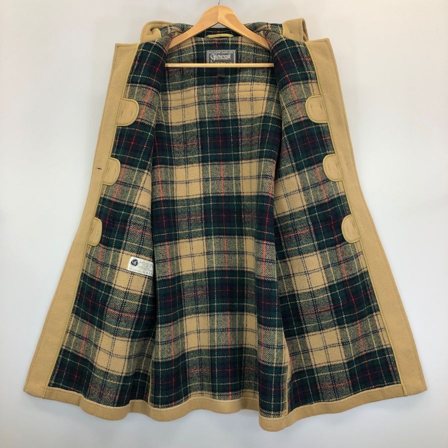 中古■グローバーオール 80S ダッフルコート イングランド製 キャメル ウール メンズ サイズUK40/USA12 gloverall 【AFA8】