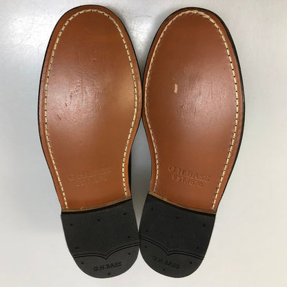 ジーエイチバス ローファー ウィージャンズ ラーソン シボレザー サイズ6 メンズ ブラック G.H.Bass&Co. WEEJUNS LARSON ローファー 約24.0cm【LA】【中古】