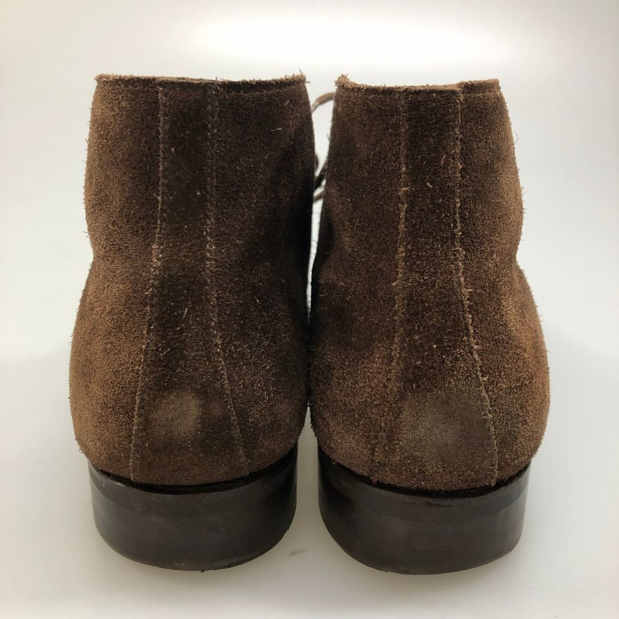 クロケット＆ジョーンズ チャートシー チャッカブーツ  メンズ スエード ブラウン サイズUK6E Crockett & Jones ブーツ 約25.0cm【LA】【中古】