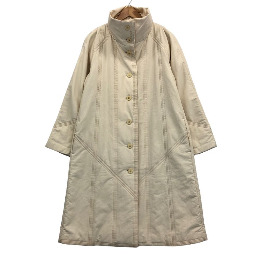 美品◆プリーツプリーズ イッセイミヤケ ダウンコート ベージュ レディース サイズ3 PP74-ZA872 PLEATS PLEASE ISSEY MIYAKE 【AFA20】