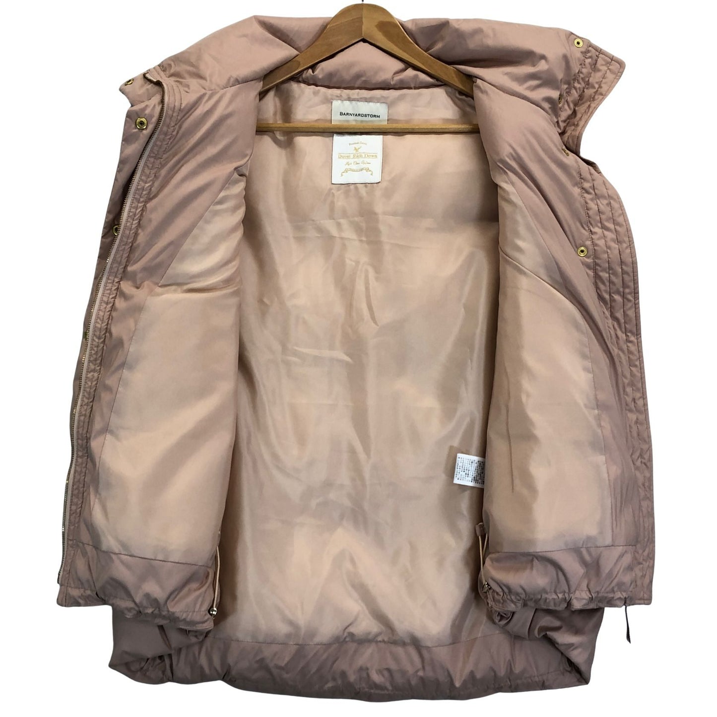 美品◆バンヤードストーム ダウンベスト ピンク系 レディース サイズ0 BARNYARDSTORM 【AFA10】