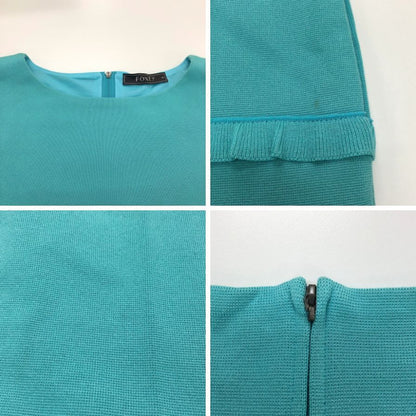 中古◆フォクシー ノースリーブワンピース レディース サイズ38 ブルー 31520 FOXEY 【AFB23】