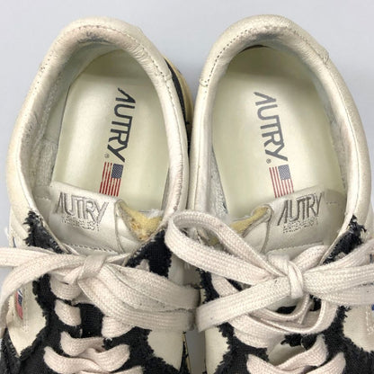 オートリー レザー ローカット スニーカー メンズ サイズ40 ホワイト系 AUTRY 約25.0cm【AFC36】