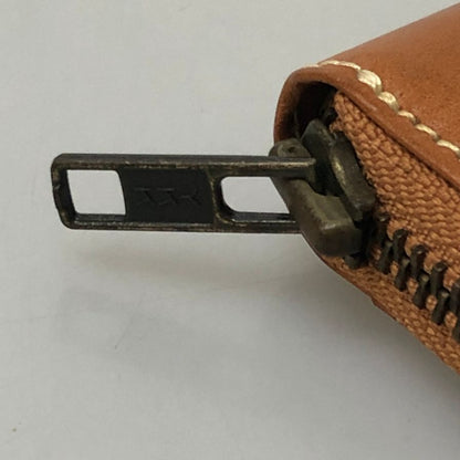 ブリティッシュグリーン コインケース ブライドルレザー ラウンドジップ ブラウン BRITISH GREEN【AFI18-2】【中古】