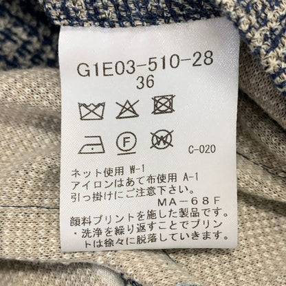 美品◆マッキントッシュ ロンドン コットン混合 テイラードジャケット ラニフィーチョ ローマ生地 メンズ サイズ 36 チェック ブルー系 MACKINTOSH LONDON 【AFA18】