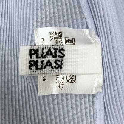 極美品◆プリーツプリーズ イッセイミヤケ カットソー PP53FK292 レディースサイズ 3 ライトブルー PLEATS PLEASE ISSEY MIYAKE 【AFB26】