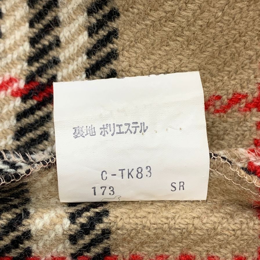 中古◆オールド バーバリーズ  ジップ付ライナー単体 ノバチェック サイズフリー  C-TK83用 Burberry's 【AFB14】
