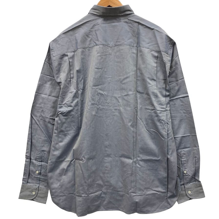 新品同様◆ジョルジオ アルマーニ 長袖シャツ グレー コットン サイズ45 GIORGIO ARMANI 【AFB14】